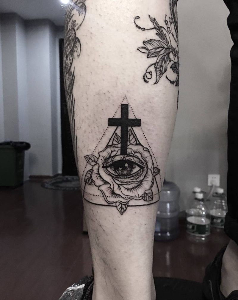 上帝之眼纹身图片