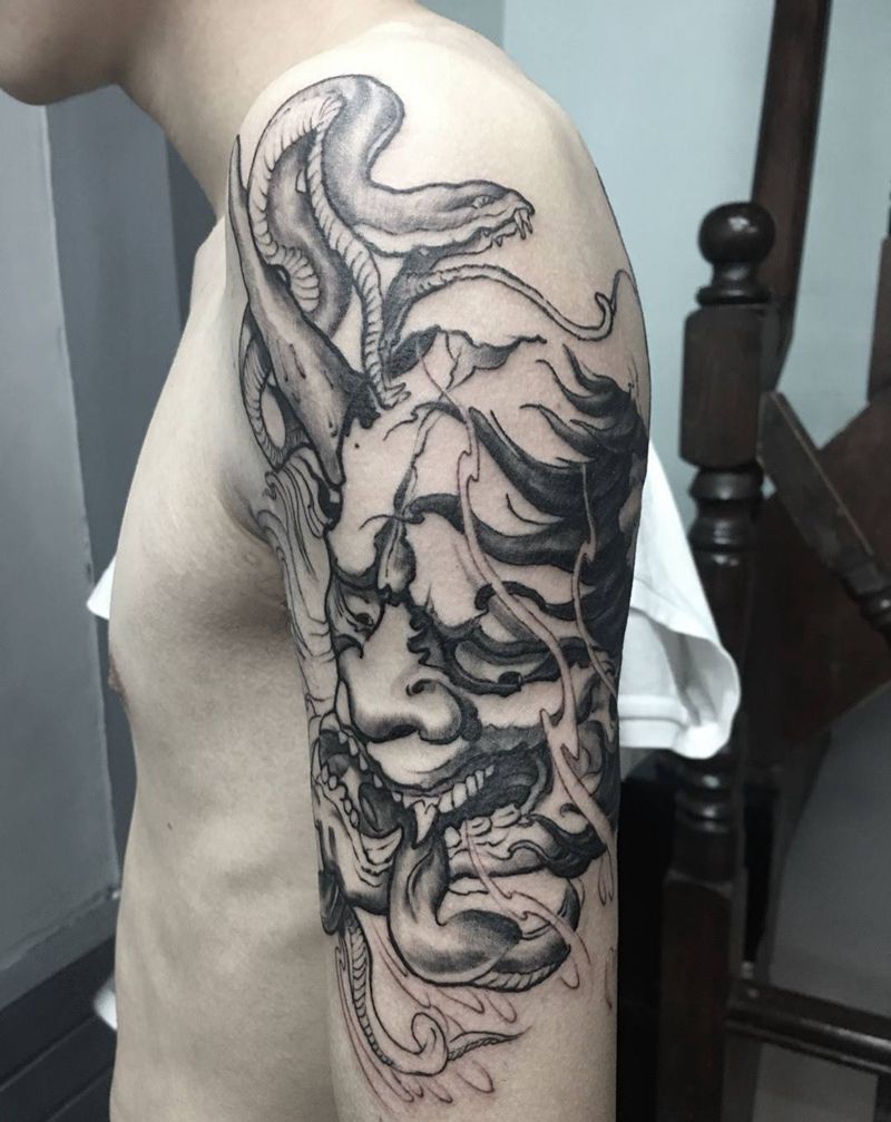 般若 未完成纹身图片