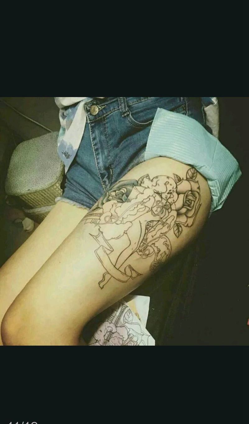 单独设立未完纹身图片