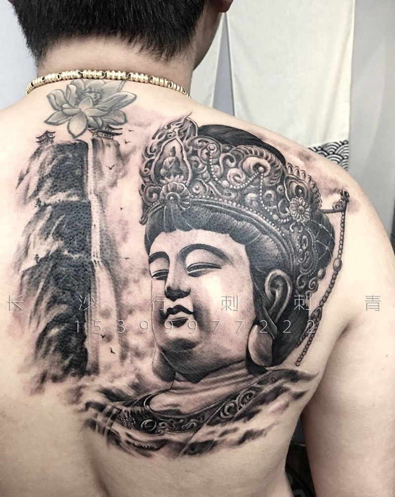 佛 遮盖作品纹身图片