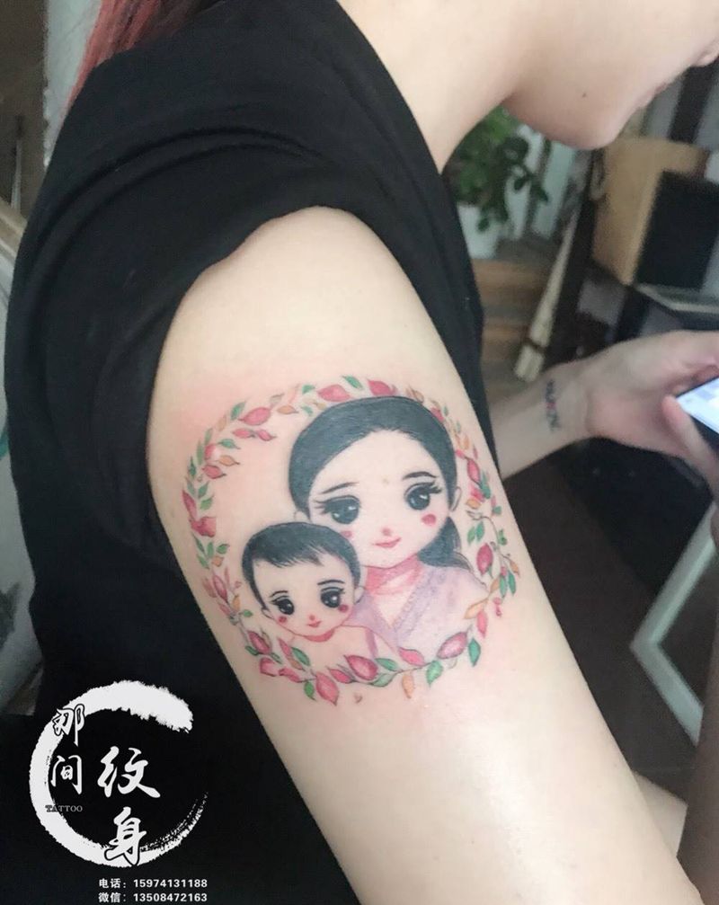 妈妈和宝宝纹身图片
