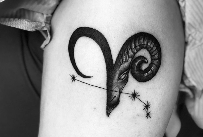 白羊座♈️纹身图片