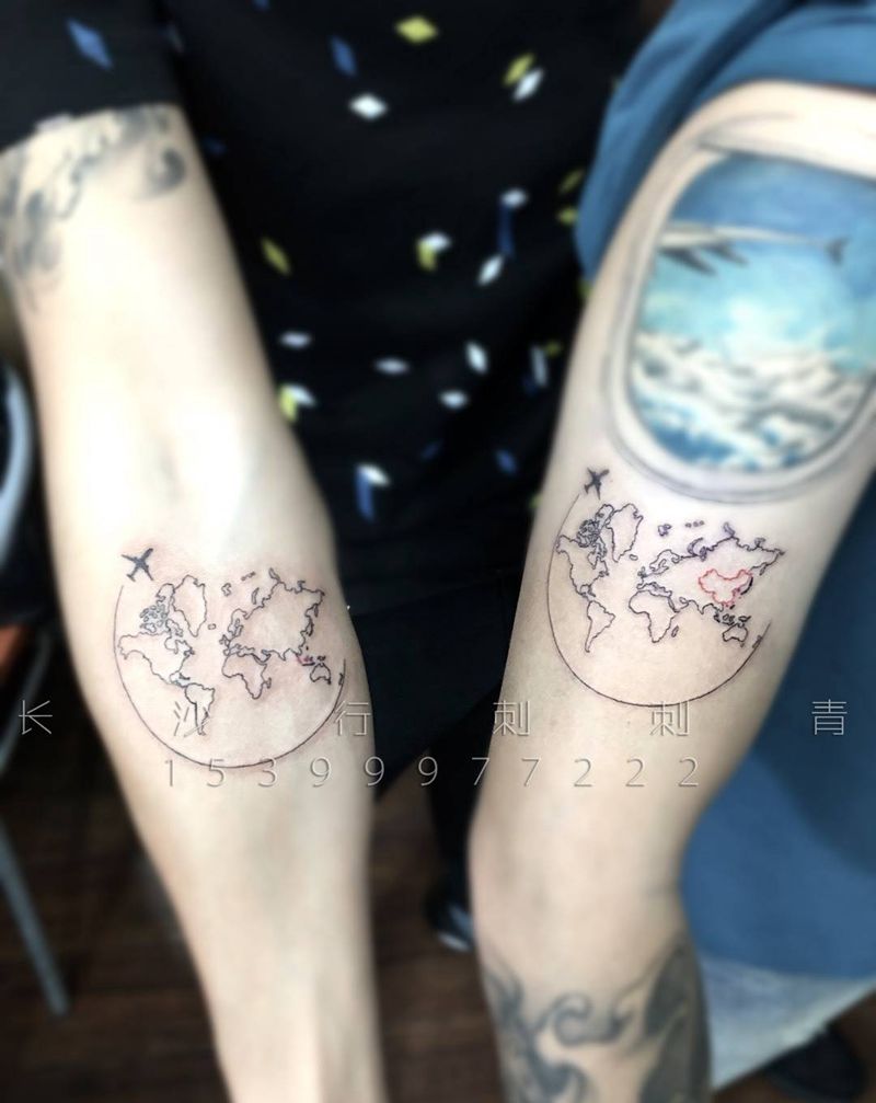 飞机✈️纹身图片