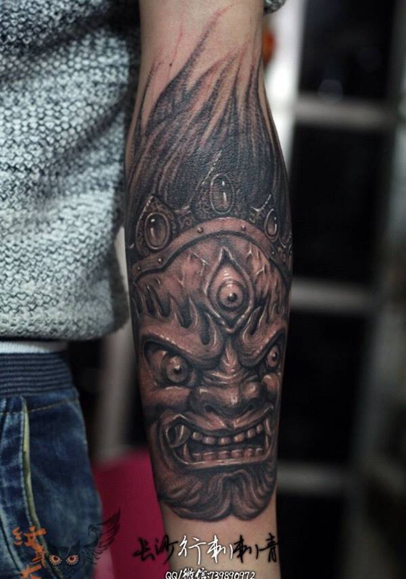 大黑天纹身图片