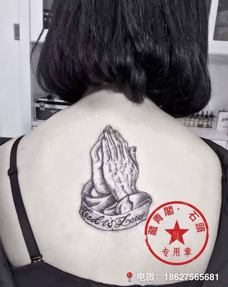 祈祷纹身图片