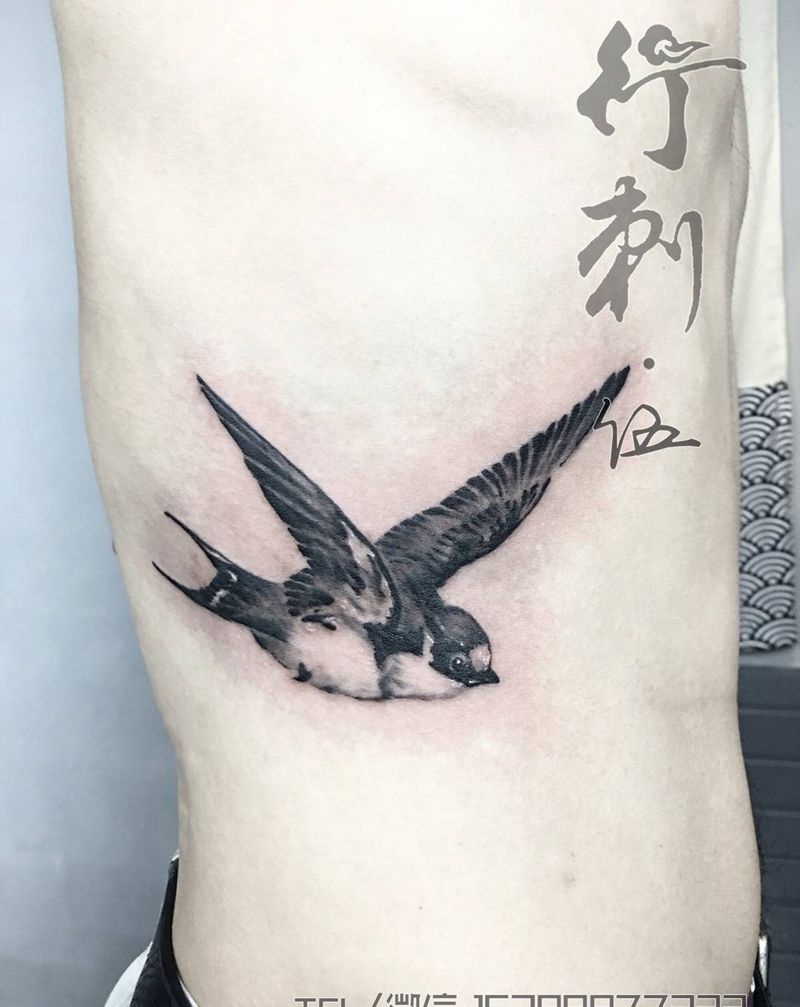 燕纹身图片