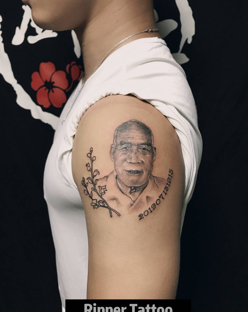 人像纹身图片_手臂欧美写实纹身图案