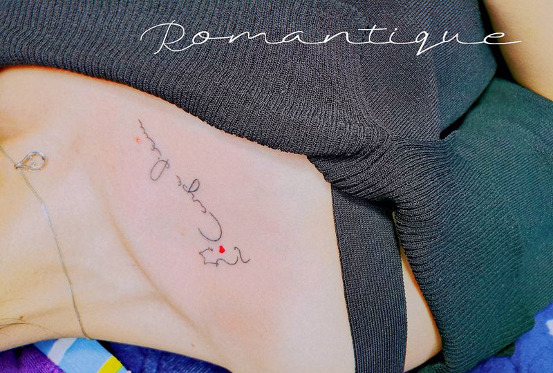 小清新纹身图片_肩部腿部图腾纹身图案