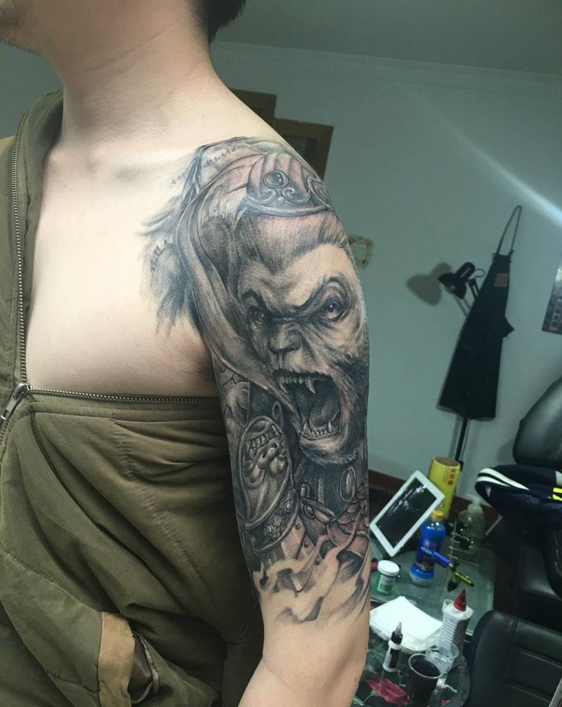 齐天大圣恢复后纹身图片