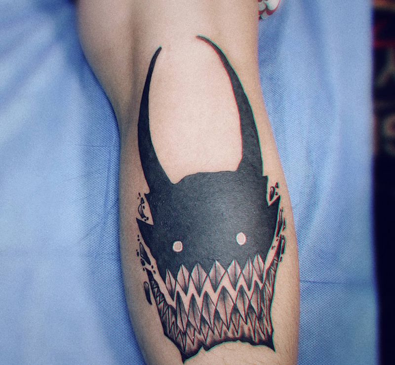 暗黑纹身图片_脚部图腾纹身图案