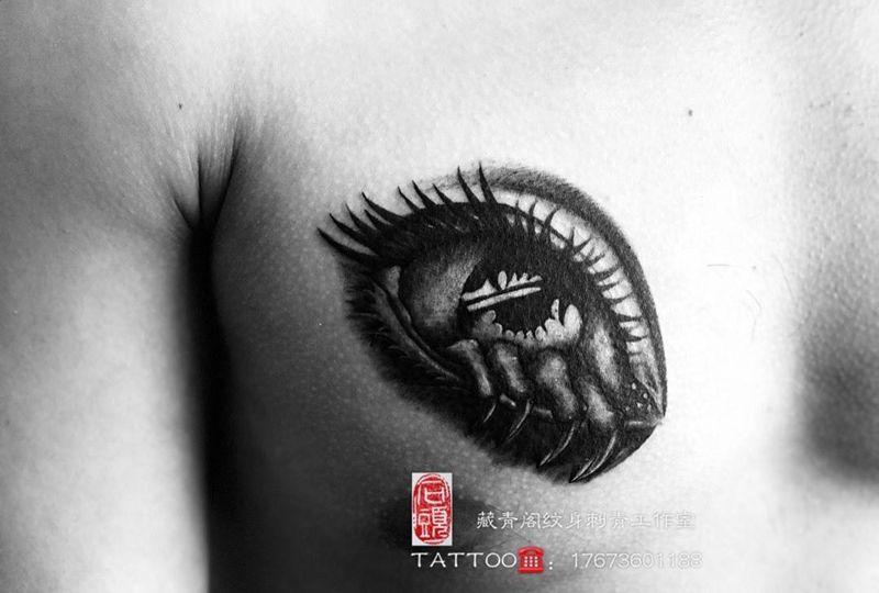 眼睛纹身图片
