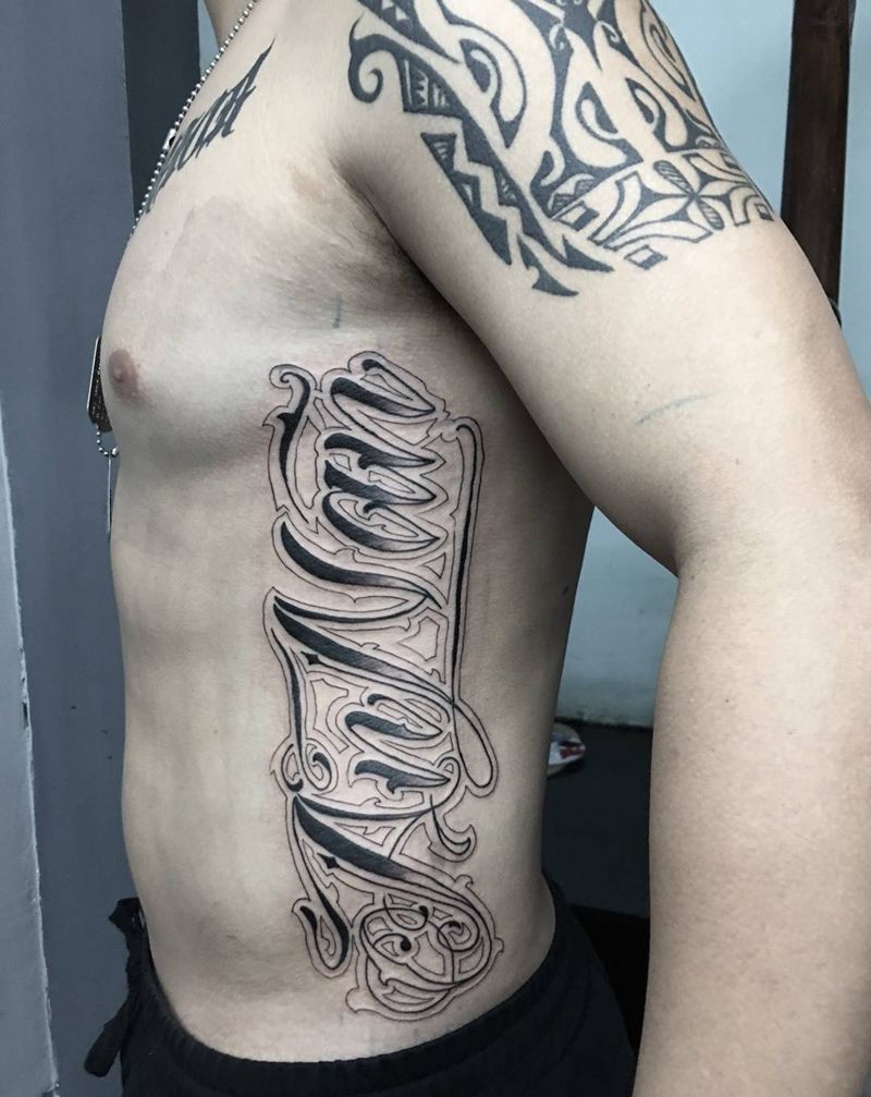 花体原创设计纹身图片