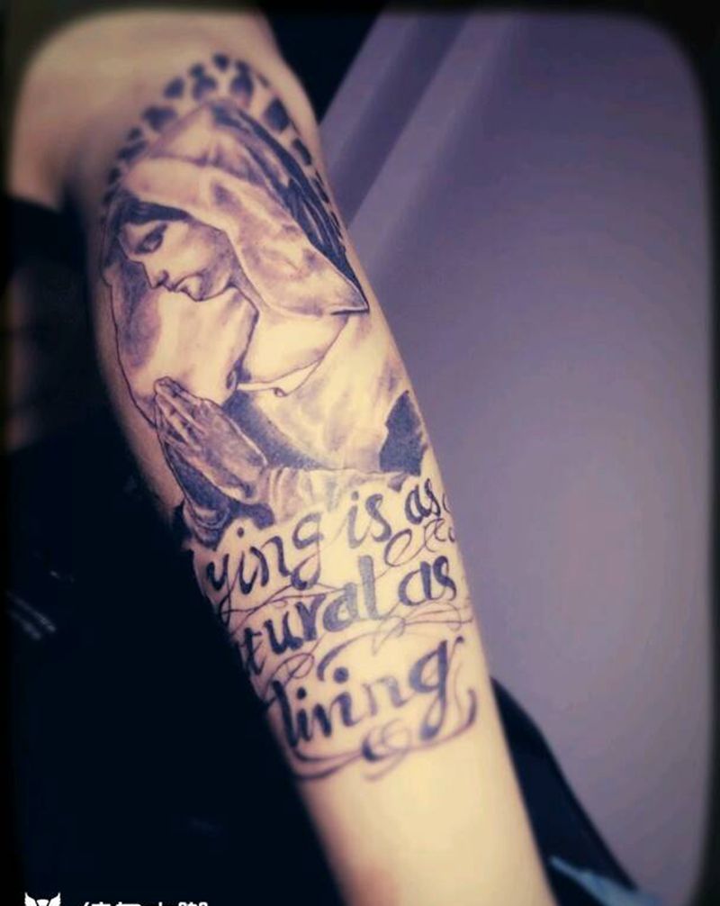 欧美纹身图片_腿部欧美写实人物成品纹身图案