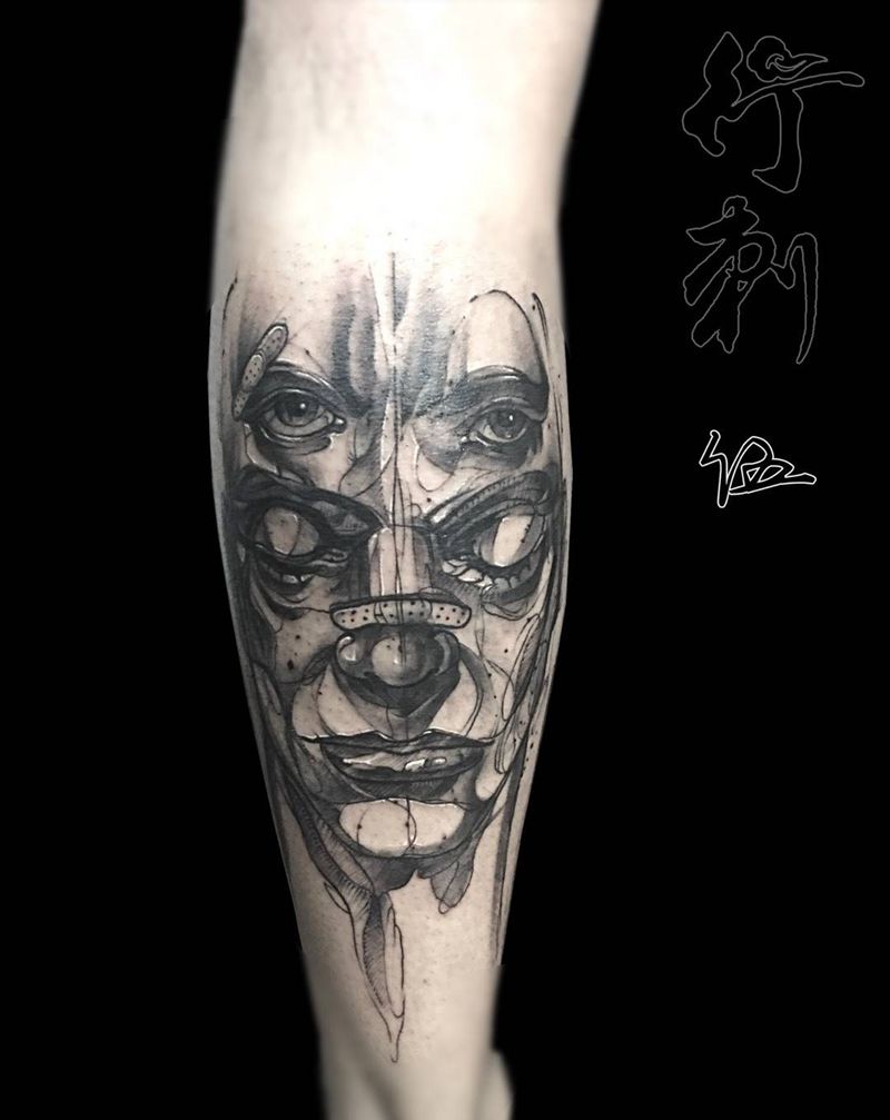 面具纹身图片