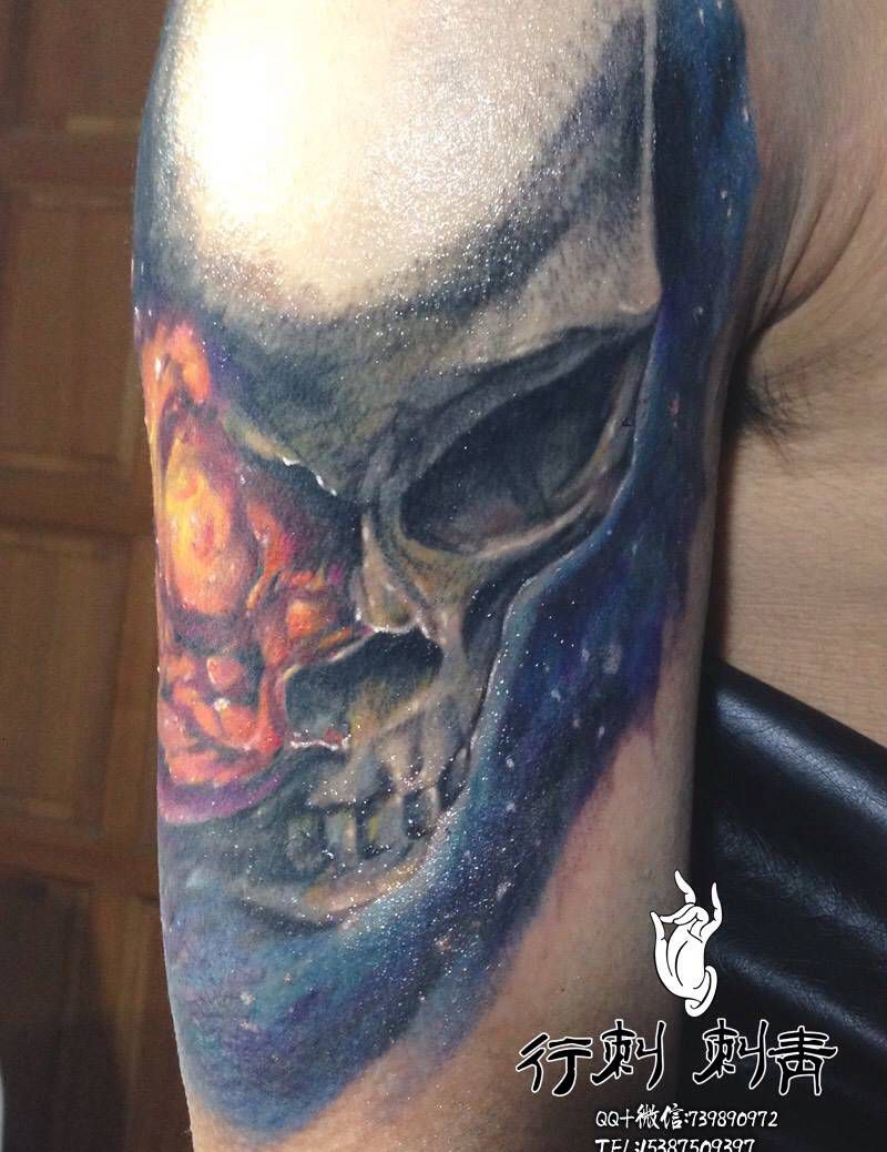 骷髅纹身图片