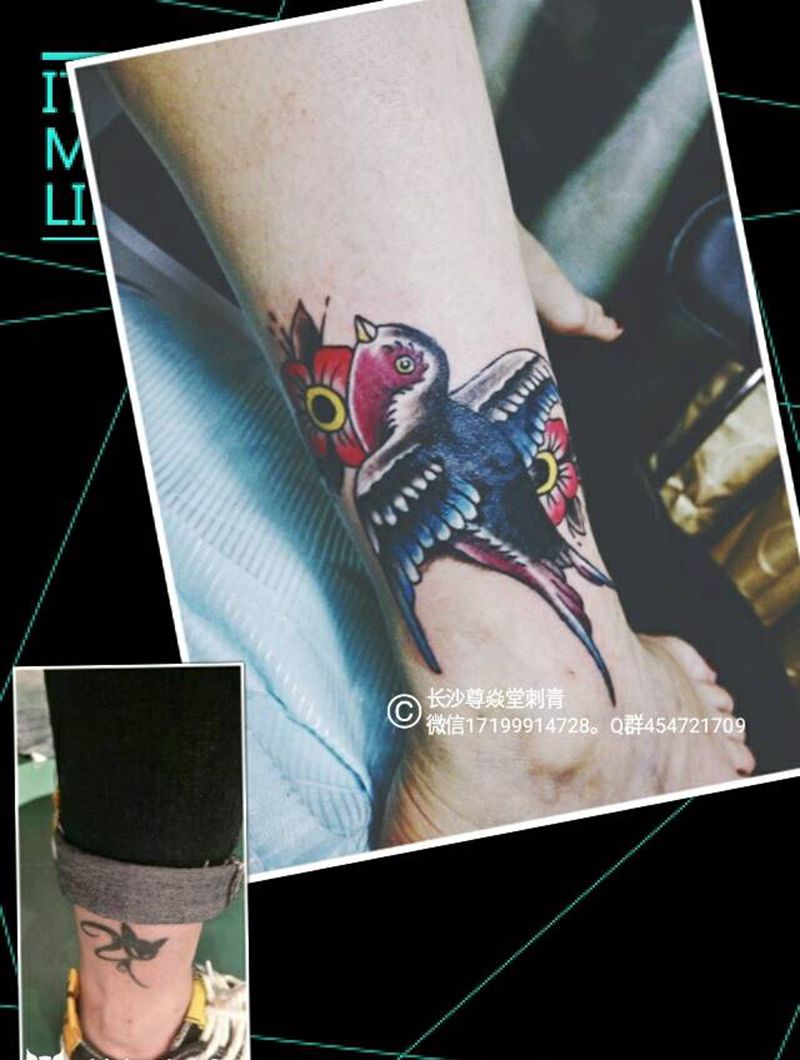 遮盖纹身图片
