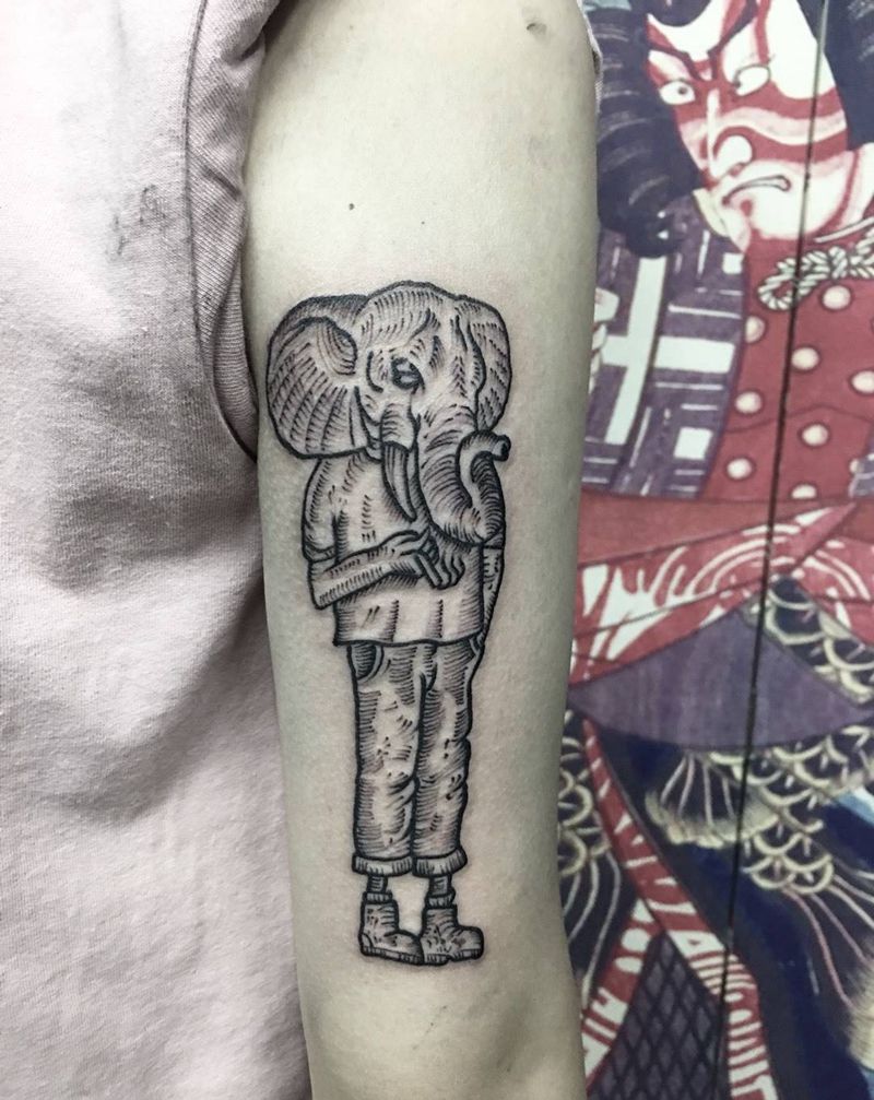 小象纹身图片