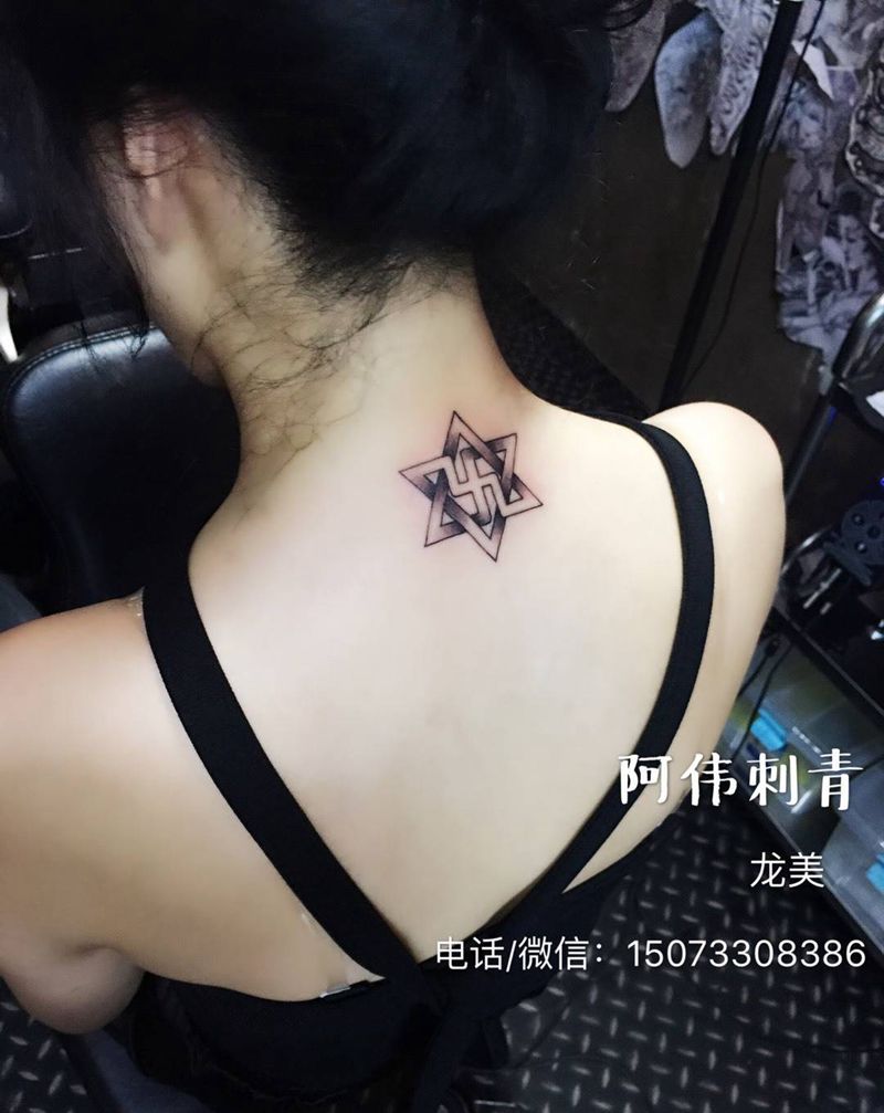 六芒星纹身图片