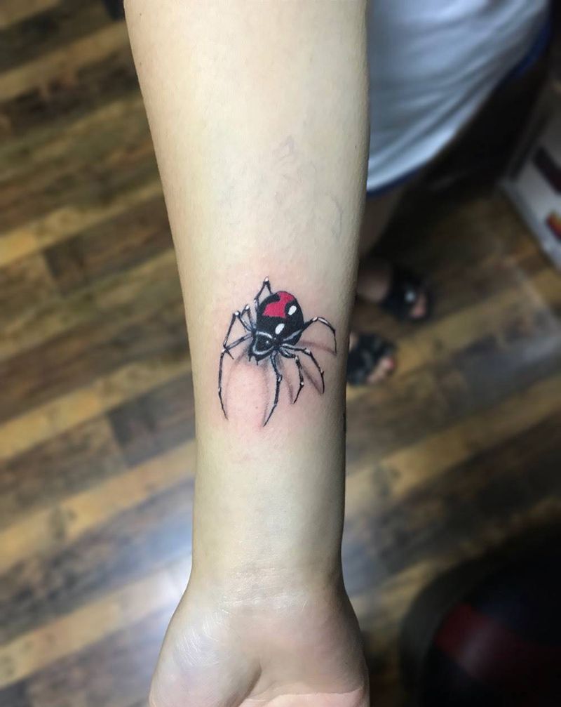 3D蜘蛛纹身图片