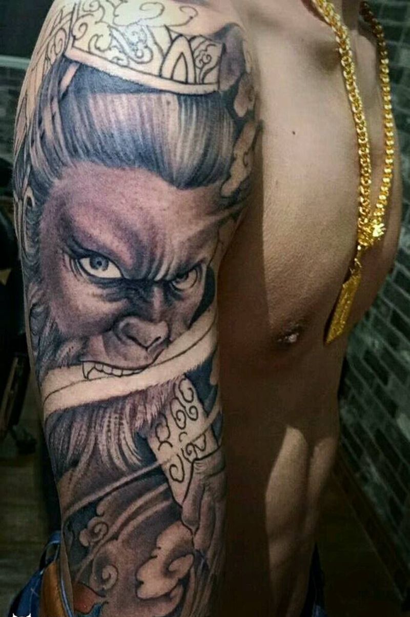 美猴王纹身图片