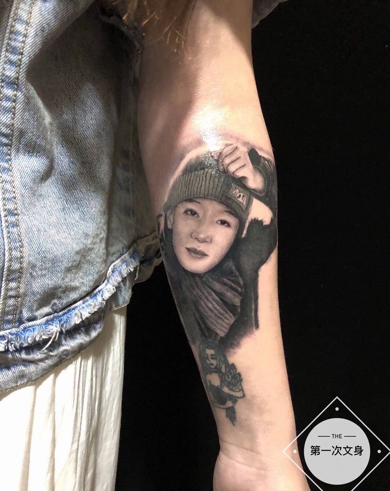 肖像作品纹身图片_手臂肖像纹身图案