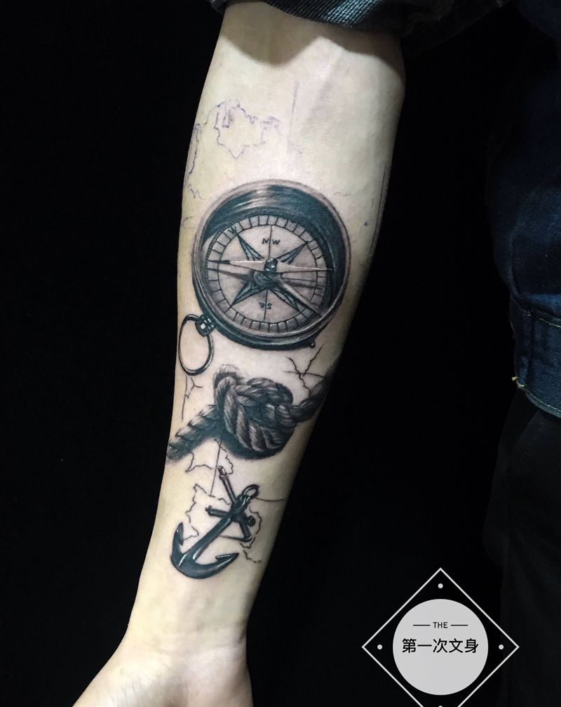 写实小臂内侧纹身图片_手臂欧美写实纹身图案