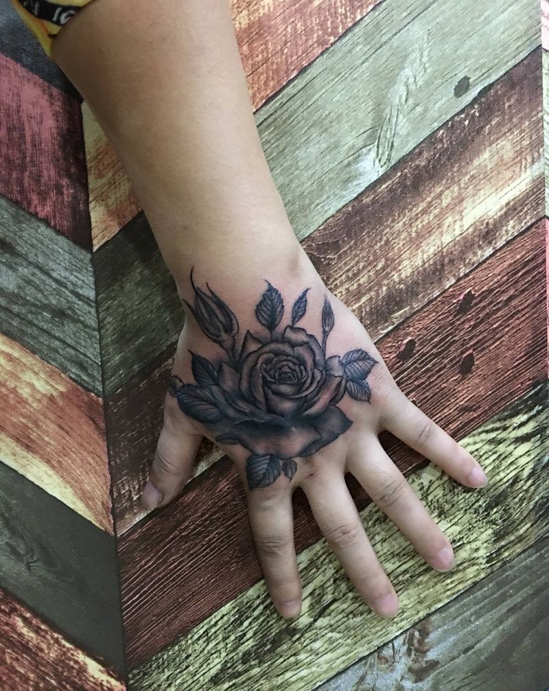 遮盖旧纹身纹身图片_手部纹身图案