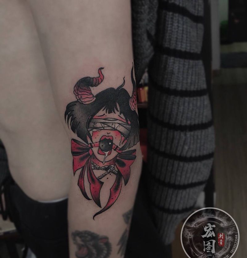 school纹身图片_手臂Old SchoolNew School纹身图案