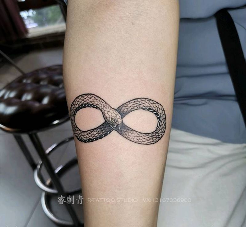 莫比斯环 原创作品纹身图片_几何点刺纹身图案