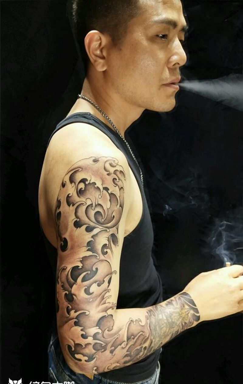 花臂，很骚纹身图片_手臂纹身图案