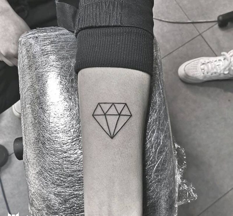 钻石纹身图片