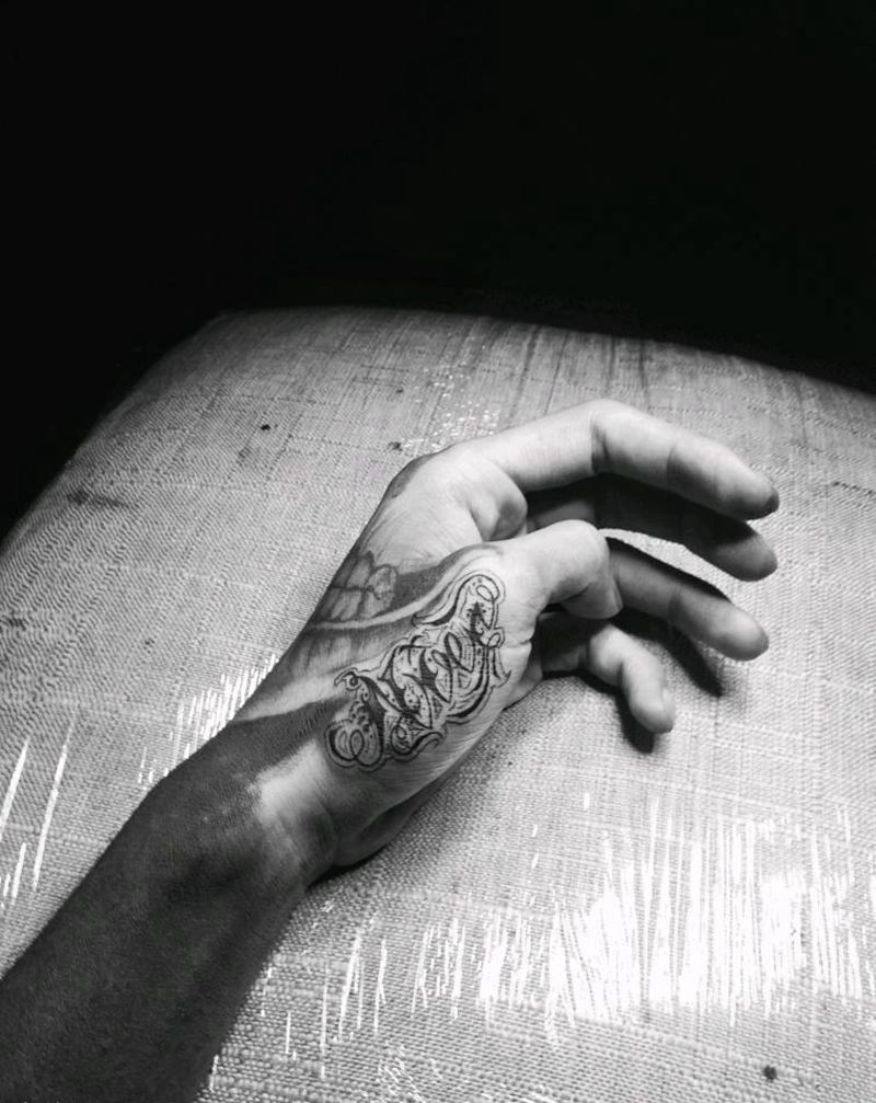 奇卡诺:Nice.纹身图片_花体字纹身图案