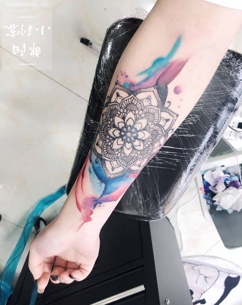 添加彩色纹身图片