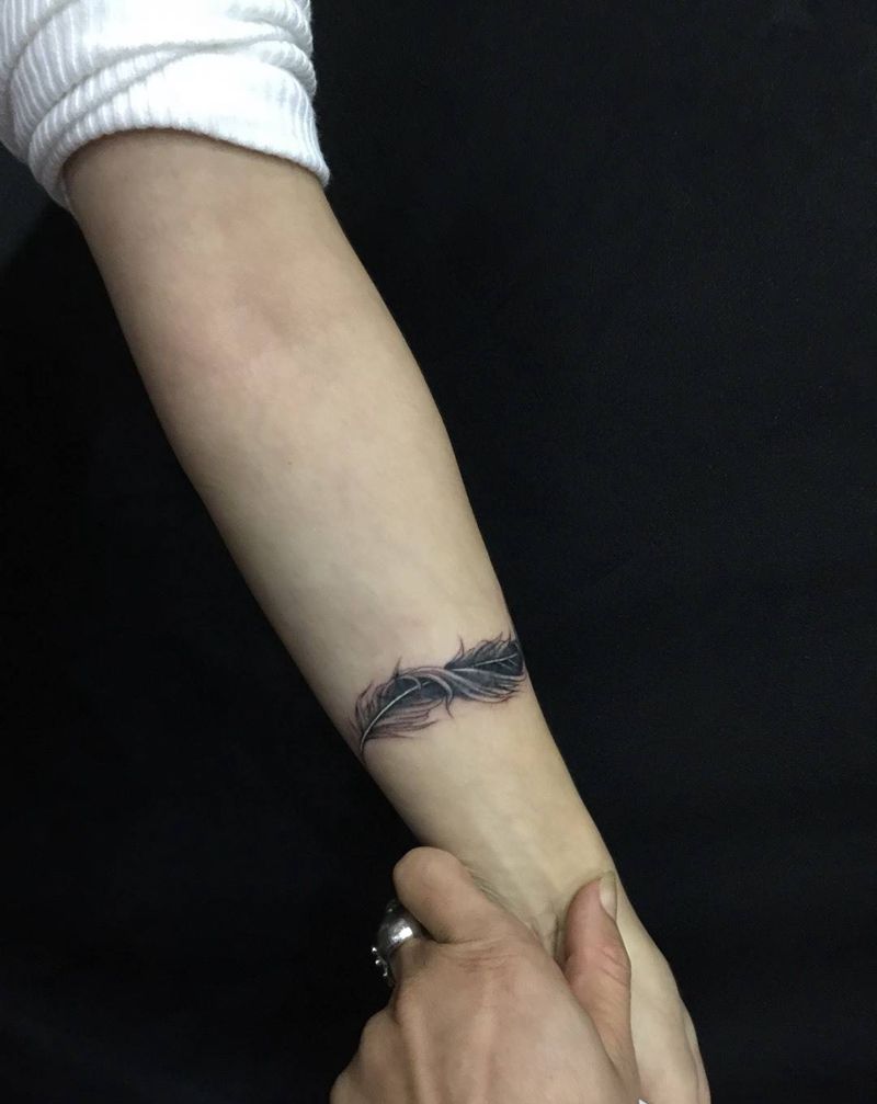 羽毛纹身图片