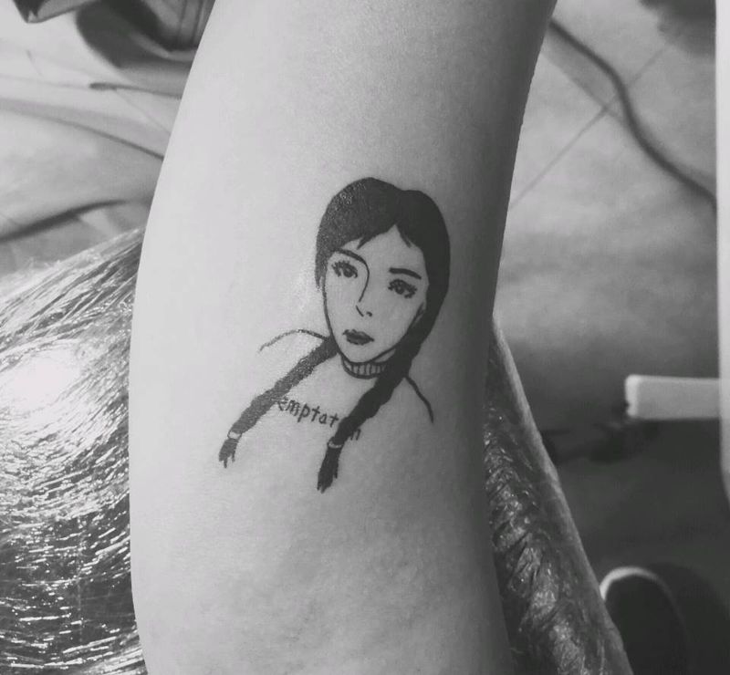 卡通肖像纹身图片