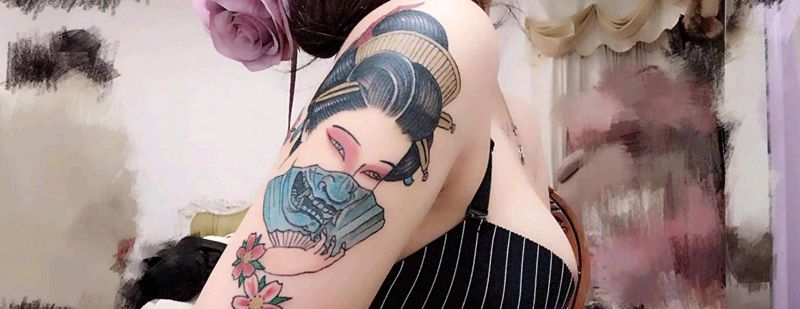 买家秀纹身图片_手臂传统人物成品纹身图案