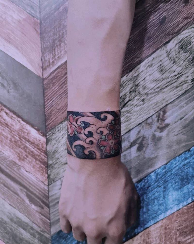 手环纹身图片_手臂纹身图案