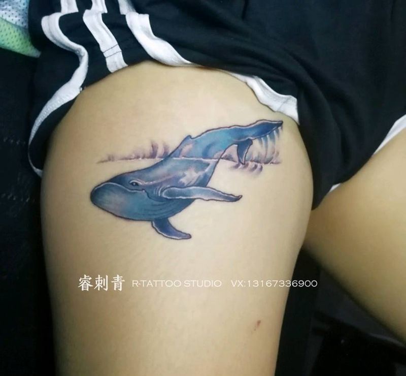 鲸鱼纹身图片