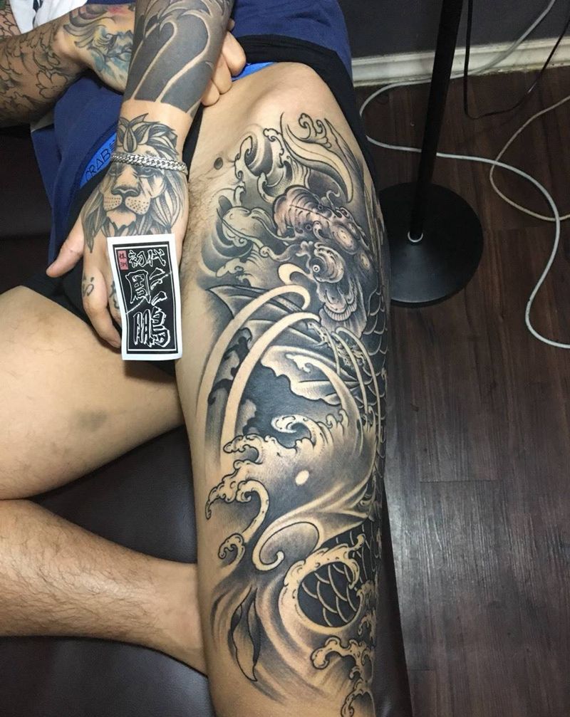 鲤鱼纹身图片