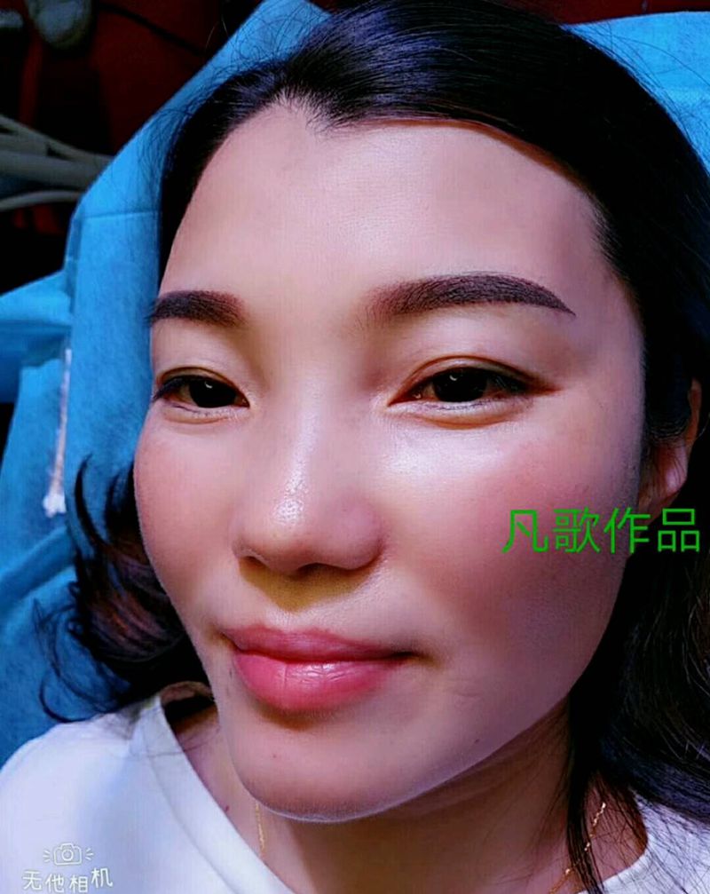 炫染眉纹身图片