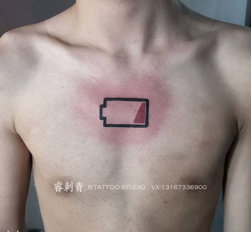 电池纹身图片_图腾纹身图案