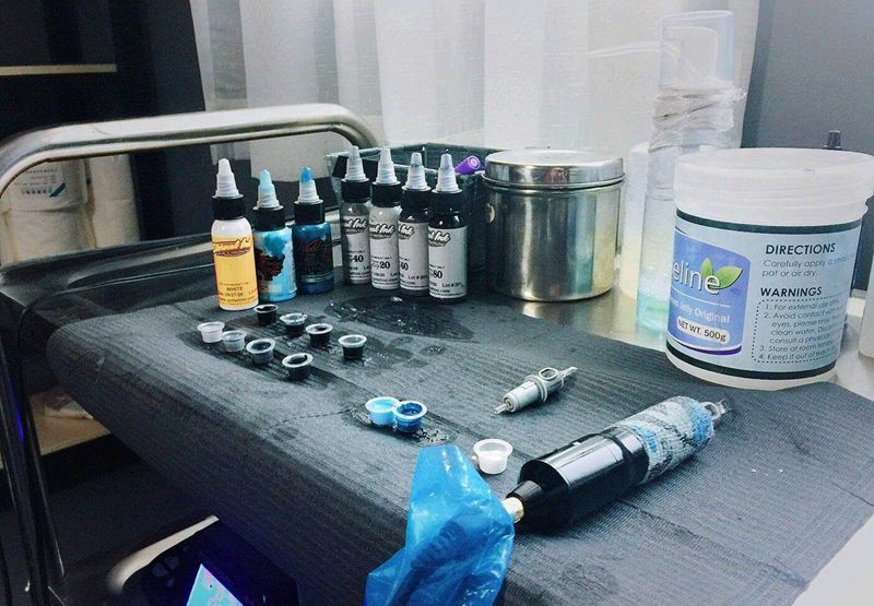 工作一波纹身图片