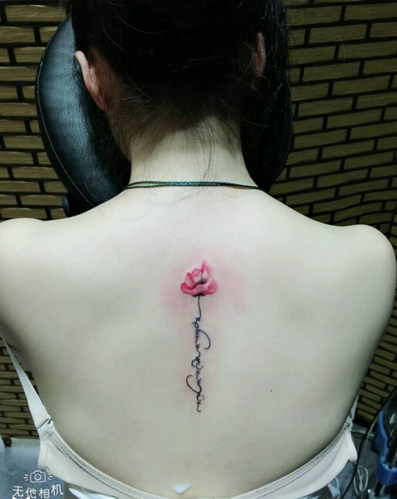 美女小清新纹身图片