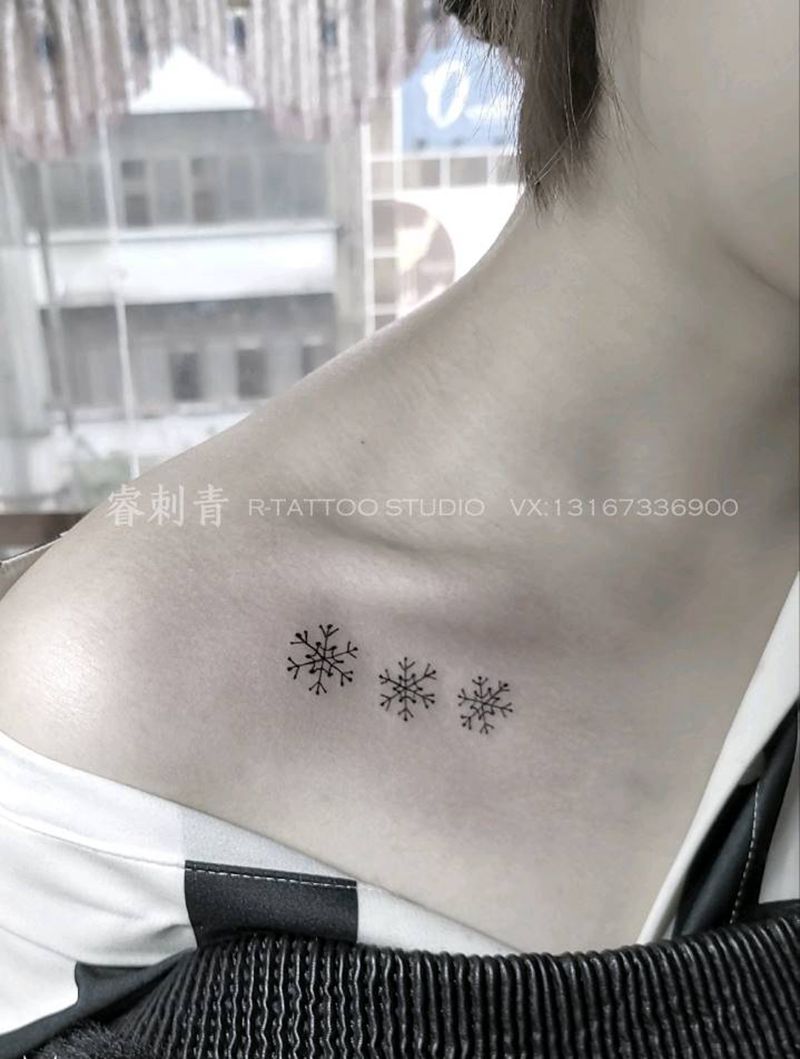 雪花纹身图片
