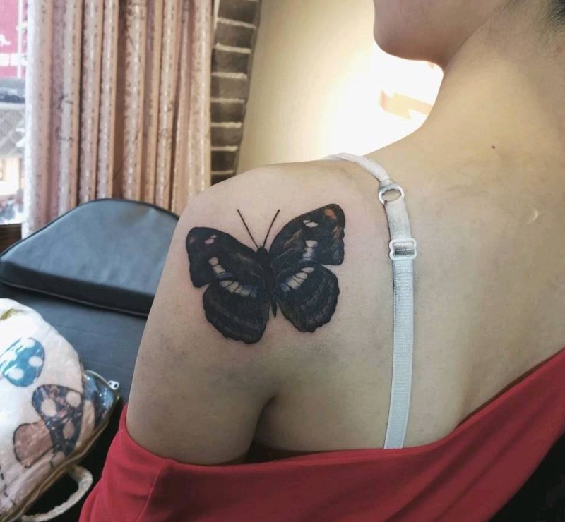 蝴蝶纹身图片
