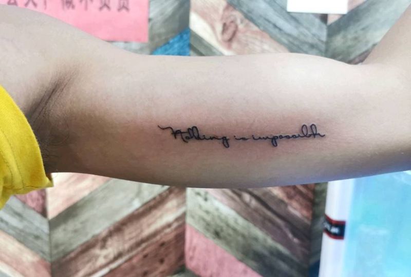 英文纹身图片_手臂纹身图案