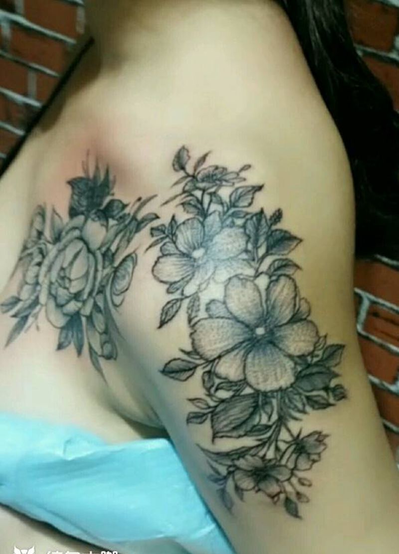 点刺花纹身图片