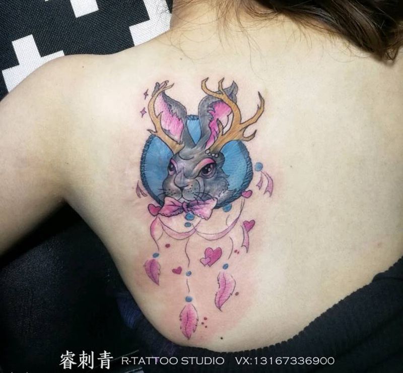 疤痕遮盖纹身图片