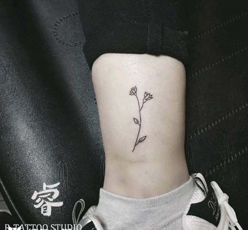小花纹身图片