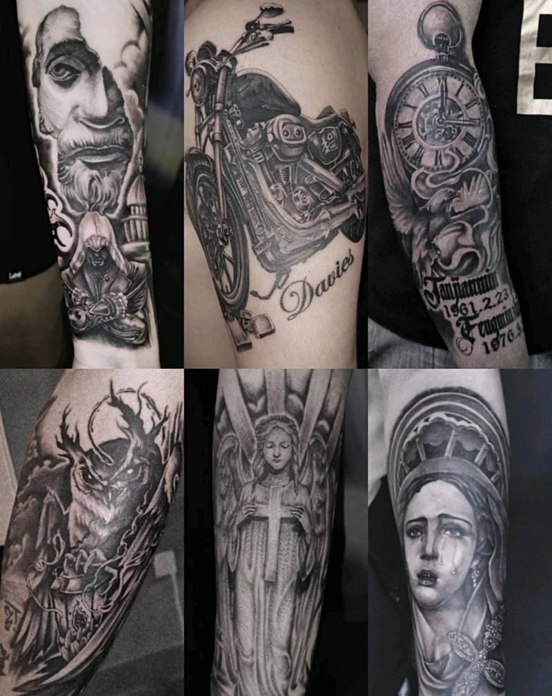 19年上半年代表作纹身图片_欧美写实纹身图案